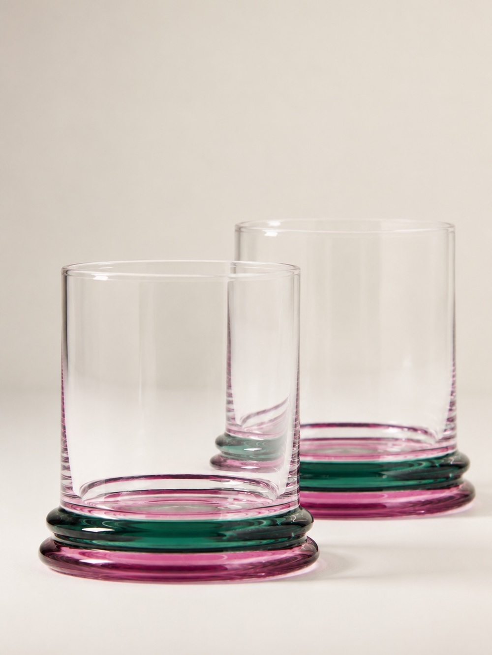 NEW SOLD OUT Anthropologie Adele Double Old-Fashioned Glasses, Set of 2